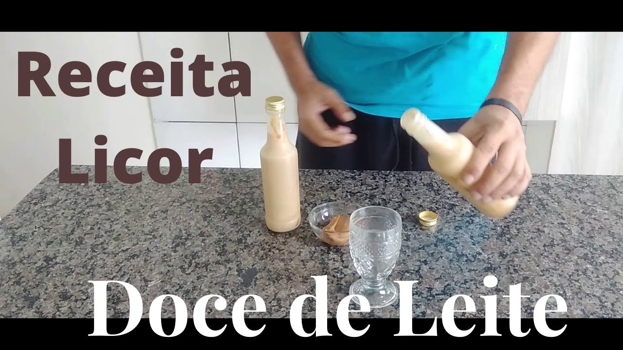 Receita Licor cremoso de Doce de Leite fácil