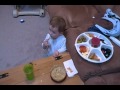 Brody Eating Hummas