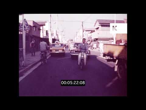 Scooter Ride Through 1960s Tokyo, Japan in HD from 16mm