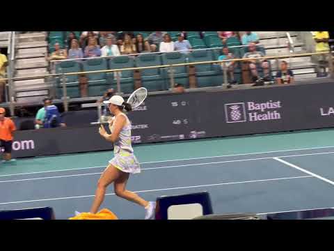 Iga Swiatek (UHD 4k 60 fps) Miami Open 2022 R32- Court Level