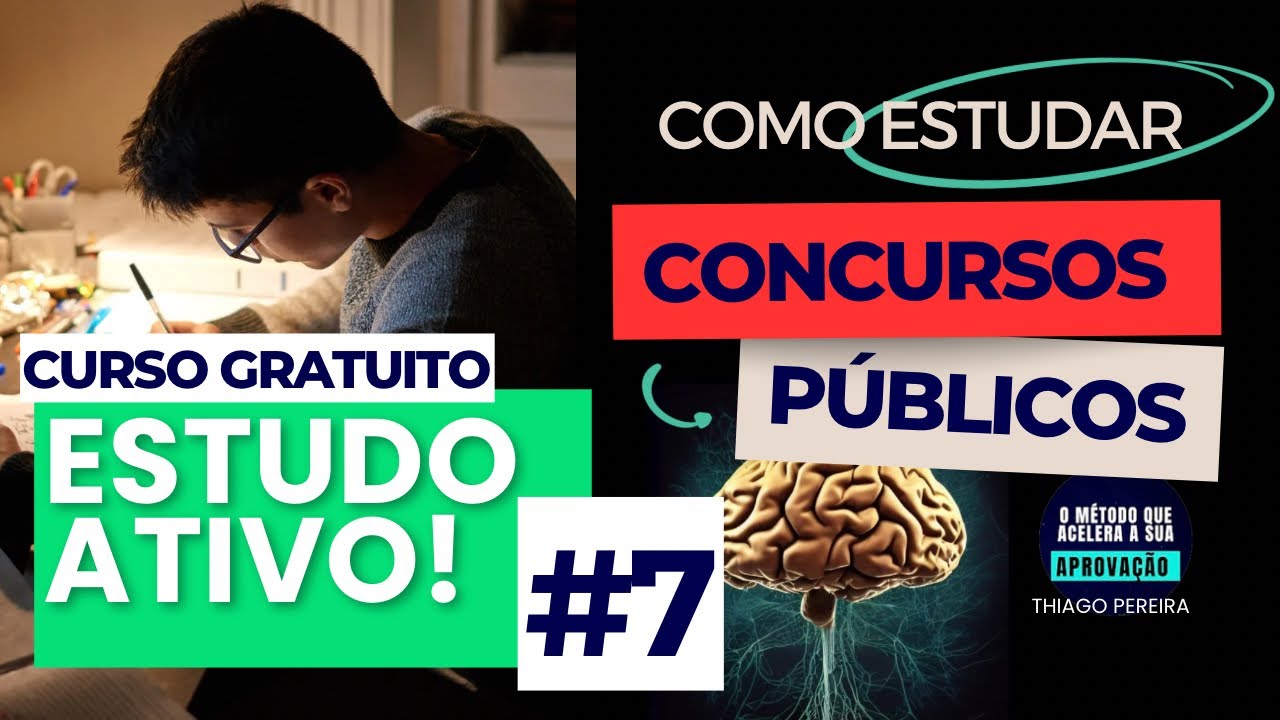 O Verdadeiro ESTUDO ATIVO | Como ser Aprovado em Concursos Públicos | Aula 7 - Thiago Pereira