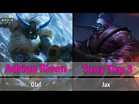 [ Adrian Riven ] Olaf vs Jax [  ] Top - Adrian Riven High elo soloq (no mic for a few hours)