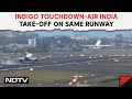 Mumbai Airport | Close Call In Mumbai, IndiGo Touchdown-Air India Take-Off On Same Runway