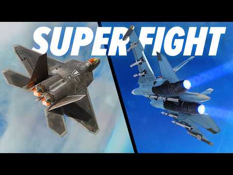 INSANE Thrust Vectoring Dogfight F-22 Raptor & SU-30 Flanker | DCS World