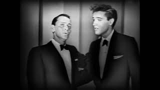 Elvis &amp; Frank Sinatra - Love Me Tender - Two videos together (Final repeated twice)