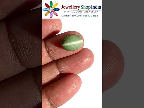 Quartz Cats Eye Stone (Certified) Lehsunia Stone video thumbnail