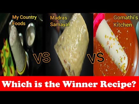 Testing out Kulfi Recipes| Madras Samayal | My Country Foods| Gomathi’s Kitchen| Kulfi Recipe Review