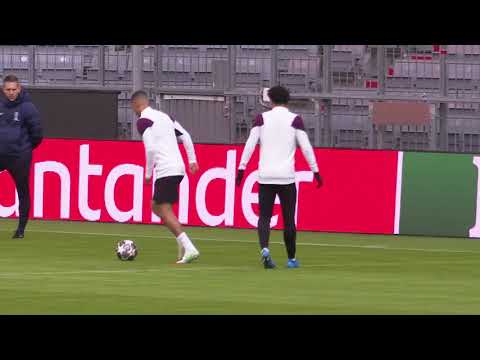 SEANCE DE VEILLE DE MATCH BAYERN - PSG 1/4 DE FINAL DE LA LDC