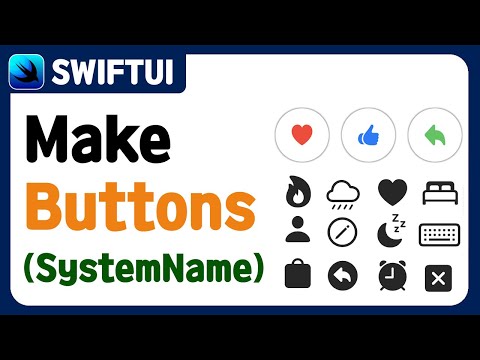 [SwiftUI] Make Buttons (1) - using Image system Name, No coding. No Image file. using SF Symbols