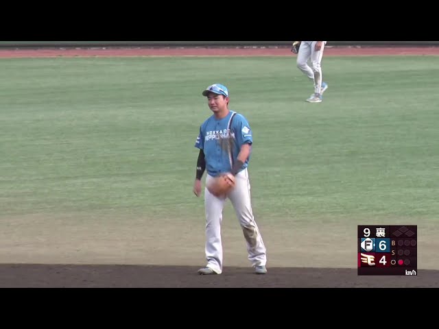 【ファーム】素早い送球!! ファイターズ・山縣秀 安定した守備力でアウトを奪う‼ 2025年4月11日 東北楽天ゴールデンイーグルス 対 北海道日本ハムファイターズ