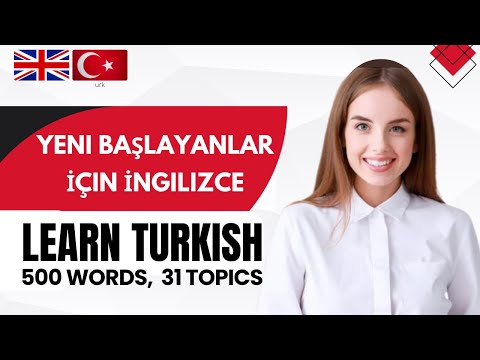 Günlük Hayatta İngilizce | Essential Words in Turkish | 500 Words, 31 Topics (Turkish-English)