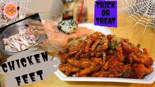 Download lagu Spicy Korean Chicken Feet (Dakbal)- Trick or Treat? mp3
