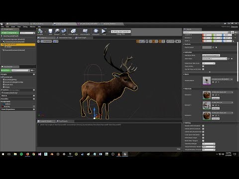UE4 MORPG The Freyed Lands - Deer from Kite Demo