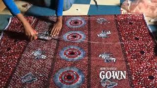 How To Cut Ankara Long Gown For Beginners