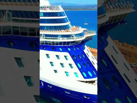 Thumbnail for Celebrity Beyond cruise ship in a port in the heavenly Caribbean