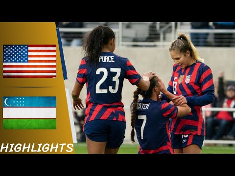 USA vs Uzbekistan | Friendly International Women - Highlights All Goals 12/04/22