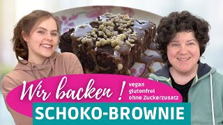 Veganer Schoko-Brownie | Glutenfrei und ohne Zuckerzusatz | Gesund & Lecker