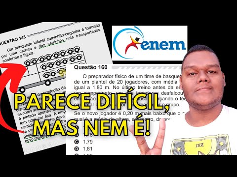 RESOLVENDO QUESTÕES QUE PARECEM DIFÍCEIS, MAS NEM SÃO - Matemática // ENEM 2021