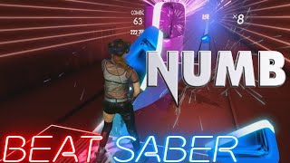 Beat Saber || Linkin Park - Numb (Expert+) First Attempt - Official DLC || Mixed Reality