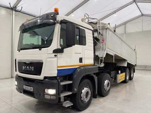 DA63 LGN - MAN TGS 32.400 8x4 Sleeper Cab Tipper | Law Truck Centre UK