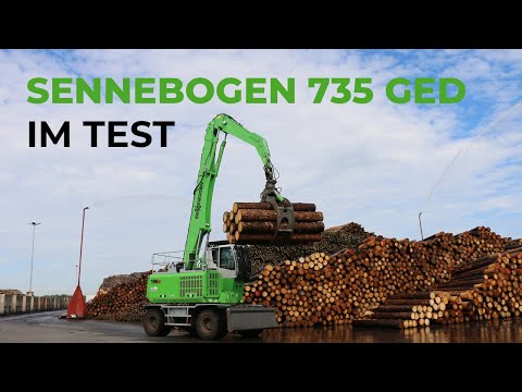 SENNEBOGEN 735 GED bei der DONAUSÄGE Rumplmayr GmbH