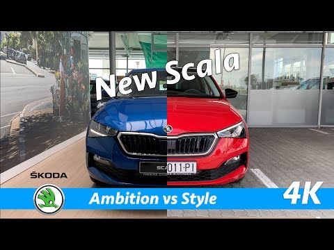 Škoda Scala 2019 - FIRST quick look in 4K | Style vs Ambition package