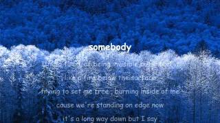 Somebody - Bridgit Mendler lyrics on screen