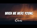 When We Were Young - Adele - Lyric Acoustic Cover - Male Version