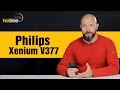 Video review Philips Xenium V377 Black/Red