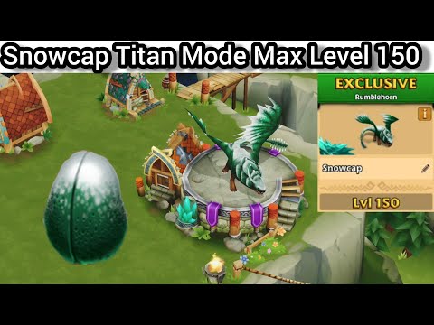 SNOWCAP Max Level 150 Titan Mode | Exclusive Rumblehorn | Dragons: Rise Of Berk