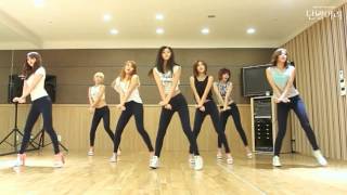 AOA - Short Hair - mirrored dance practice video - Ace of Angels - 에이오에이 단발머리 안무영상