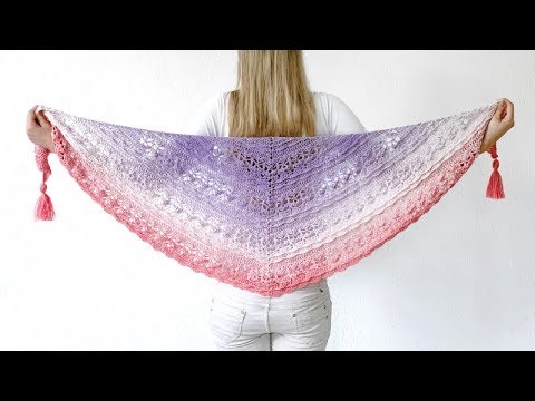 FLOWER PUFF SHAWL - FREE CROCHET PATTERN