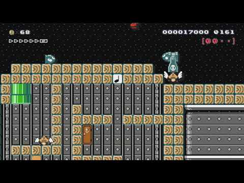 5-4 Deep Space Bowser by Farts R Us - Super Mario Maker - No Commentary 1bm