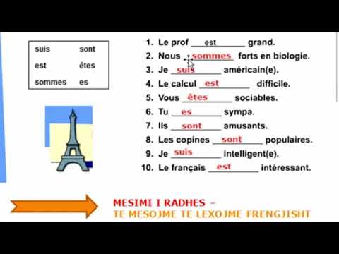 MESIMI 8/32 -   KORIGJIMI I USHTRIMIT  ETRE ET AVOIR | MESO FRENGJISHT- SHQIP
