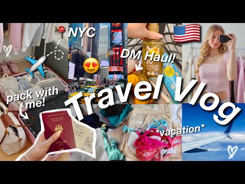 VLOG🇺🇸Flight to New York🥹Packing suitcases✈️ & DM Haul🌺