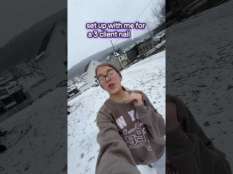 setting up for a LONG nail day‼️ #nailday #nailtech #setup #minivlog