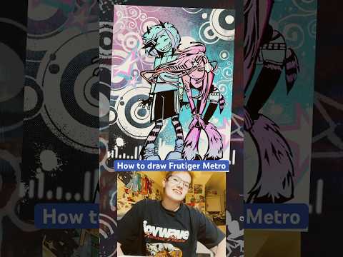 How to draw your characters in Frutiger Metro style! #aesthetic #drawingtutorial #arttutorial