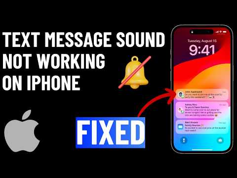 Fix iPhone Message Notification Sound Not Working