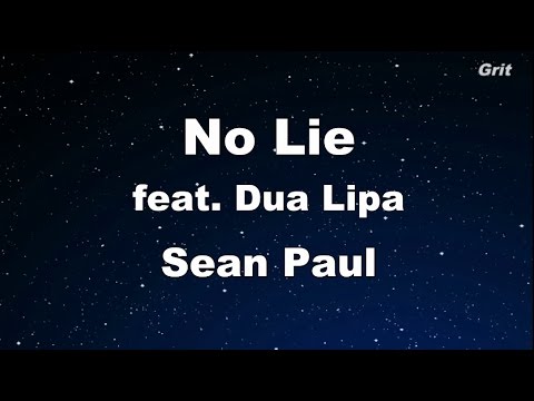 No Lie - feat Dua Lipa , Sean Paul Karaoke 【With Guide Melody】 Instrumental