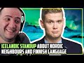 Icelandic standup about Nordic neighbours and Finnish language Reaction - Scandinavian Humour 😂