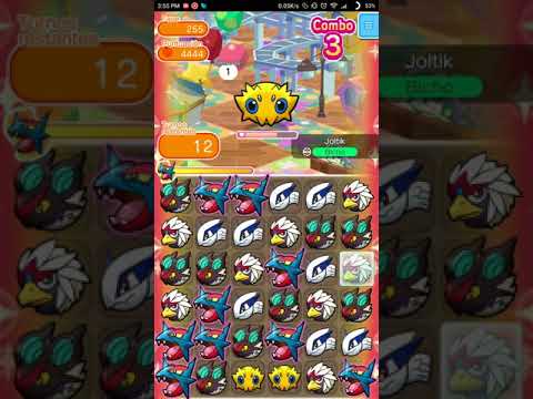 Pokémon Shuffle - Joltik S Rank (Free Mega Start). Stage 255.