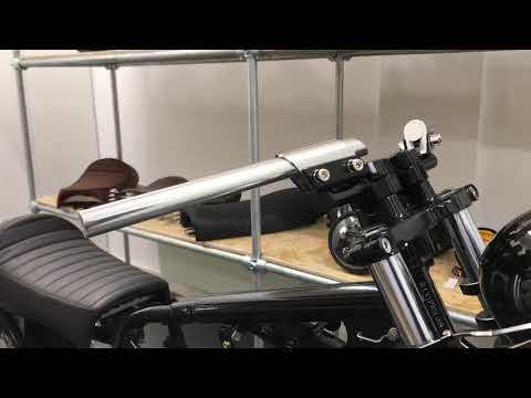 Brat Moto R/étro Projet 7//8 22mm Guidon Moto Bleu pour Personnalis/é Cafe Racer Streetfighter