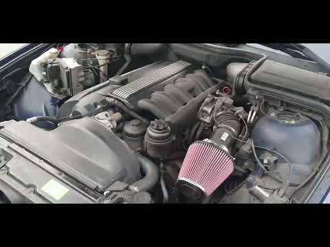 e39 528i K&N air filter before & after