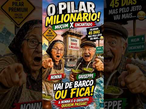 😂 A PONTE DE MUÇUM x ENCANTADO VIROU MÚSICA! 🚤 | Nonna & Giuseppe