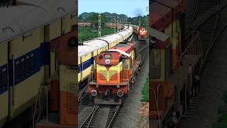 Train Simulator | WDM3D Locomotive Crash | Train Game #train #trainsimulator #traingame