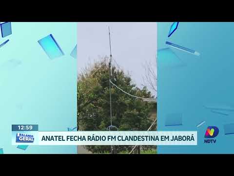 Anatel lacra rádio FM clandestina que funcionava em Jaborá