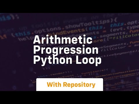 Arithmetic Progression Python Loop