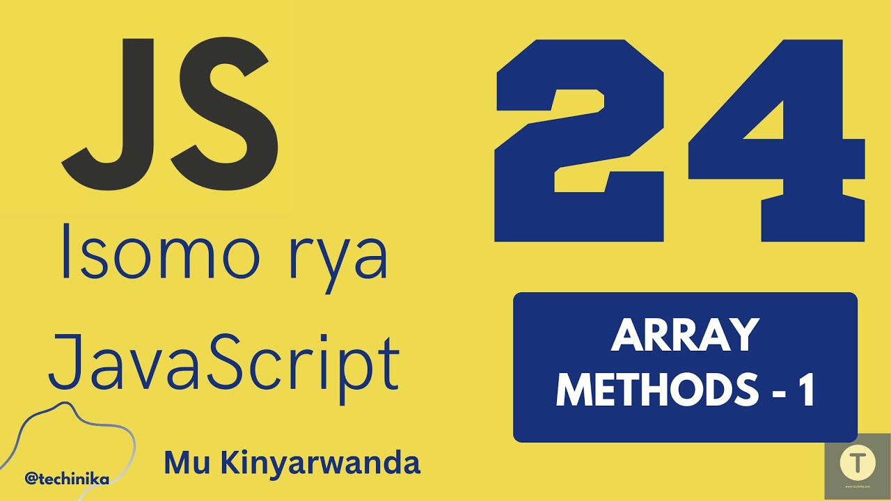 Thumbnail for Methods zikoreshwa muri Arrays