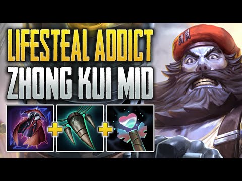 I'M ADDICTED TO LIFESTEAL! Zhong Kui Mid Gameplay (SMITE Conquest)