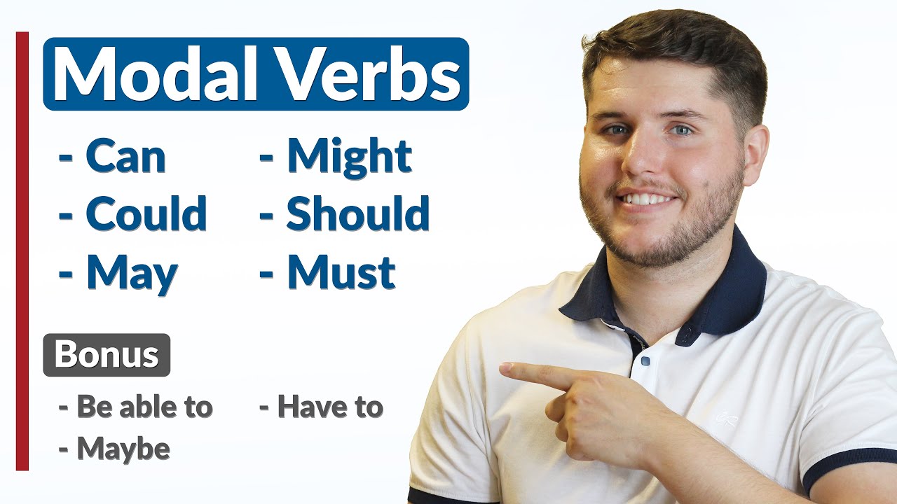 Modal Verbs em Inglês - Aula Completa (Can, Could, May, Might, Should e Must)